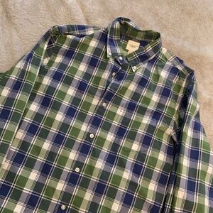 Men’s Land’s End Long Sleeve Button Up Shirt